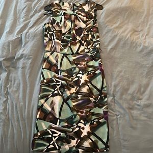 Black, brown and green professional dress